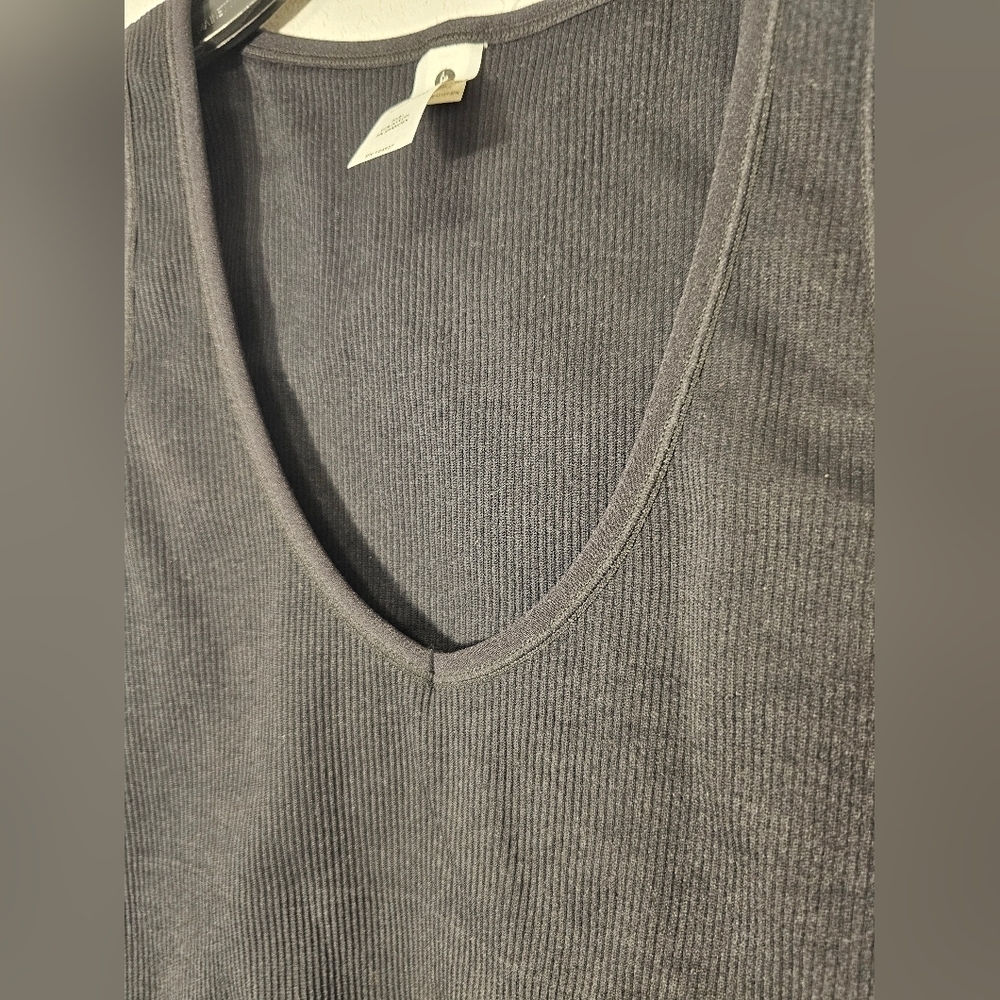90 Degree By Reflex Rib Seamless High Line Black Tank Top Women's Medium - Picture 3 of 6
